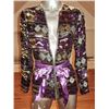 Image 1 : Purple 1960 Jeweled Evening Jacket Mosaic Beads Sequins
