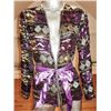 Image 2 : Purple 1960 Jeweled Evening Jacket Mosaic Beads Sequins