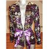 Image 3 : Purple 1960 Jeweled Evening Jacket Mosaic Beads Sequins