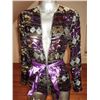 Image 4 : Purple 1960 Jeweled Evening Jacket Mosaic Beads Sequins