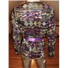Image 5 : Purple 1960 Jeweled Evening Jacket Mosaic Beads Sequins