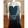 Image 2 : Chetta B. Paris StraplessTrumpet Gown Embossed Velour