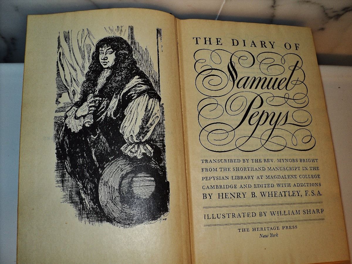 Limited Edition The Diary of Samuel Pepys 165964 Volume one 1942 Rare