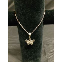 925 SILVER NECKLACE W/ BUTTERFLY PENDANT