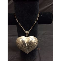 925 SILVER NECKLACE W/ HEART PENDANT