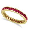 Image 1 : Natural Ruby & Solid Gold Eternity Band