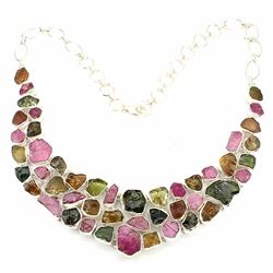 Stunning Natural Fancy Tourmaline Rough 341 Ct Necklace