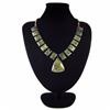 Image 1 : Natural Multi-Color Rhyolite Diamond Polished Necklace