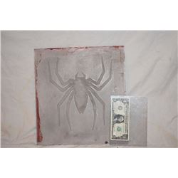 SPIDER-MAN 1 2 & 3 BACK SPIDER GLYPGH ORIGINAL ADI ALUMINUM MOLD 1