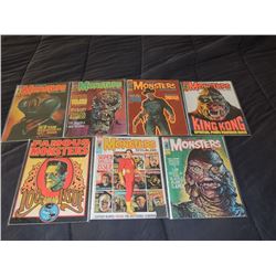 Z-CLEARANCE FAMOUS MONSTERS OF FILMLAND 100 - 109 LOT OF 7
