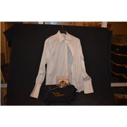 HUNGER GAMES MOCKING JAY CAST & CREW GIFTS WITH DONAL SUTHERLAND WORN SHIRT