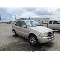 2002 - MERCEDES BENZ ML500
