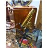Image 1 : JH STEWARD OF LONDON BRASS MICROSOPE W/WOOD CASE