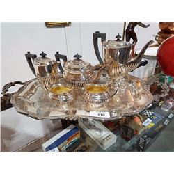 6PC SILVER PLATE TEA SERVICE