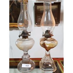 2 OIL LAMPS