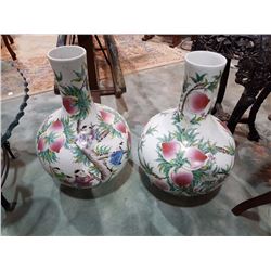 PAIR LARGE ASIAN VASES