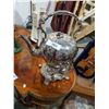 Image 1 : SILVER PLATE SHEFFIELD ENGLAND TEAPOT ON WARMING STAND