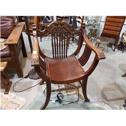 CANADIAN CARVED CHAIR