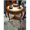 Image 1 : MARBLE TOP OCCASIONAL TABLE