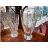 Image 1 : PAIR LARGE CRYSTAL VASES