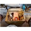 Image 1 : VINTAGE DOLL TRUNK W/DOLLS