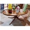 Image 1 : OVAL DUNCAN PHYFFE COFFEE TABLE W/GLASS TOP