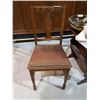 Image 1 : SIDE CHAIR W/LEATHER SEAT