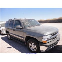 2001 - CHEVROLET TAHOE