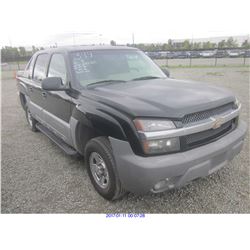 2002 - CHEVROLET AVALANCHE