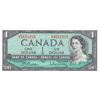Image 1 : 1954 Bank of Canada $1 Modified Portrait Bank Notes - Beattie/Rasminsky