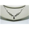 Image 2 : Sterling Silver & Diamond Twist Necklace