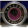 Image 1 : 2012 Canada $5 Sterling Silver & Niobium Coin - Full Pink Moon