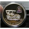 Image 1 : 2001 Canada Sterling Silver $20 Coin - Russell Model L Touring Car