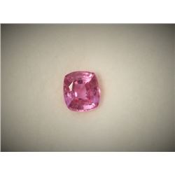 0.60ct Cushion Cut Pink Natural Ceylon Sapphire