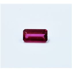 0.88ct Emerald Shape Rubellite
