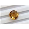 Image 1 : 7.43ct Round Shape Checkerboard Citrine