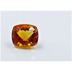 8.43ct Cushion Shape mandarin Citrine