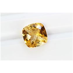 3.875ct Cushion Checkboard Shape Citrine