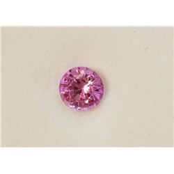 1.03ct Round Shape Pink Natural Ceylon Sapphire