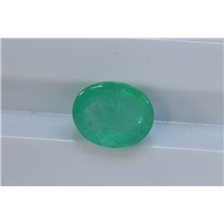 1.58ct Oval Shape Columbian Emerald Cabochon