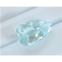 7.04ct Pear Cut Aquamarine