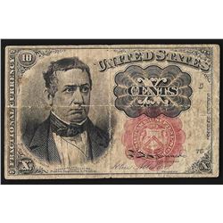1874 Ten Cents Fifth Issue Fractional Note