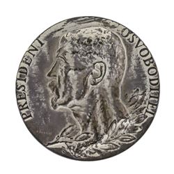 1937 Czechoslovakia Tomas Masaryk Death Medal