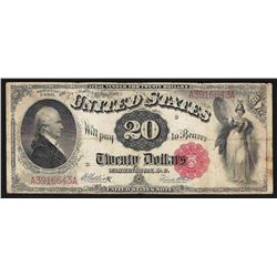 1880 $20 Legal Tender Hamilton Note
