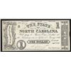 Image 1 : 1862 $1 The State of North Carolina Obsolete Bank Note