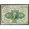 Image 1 : 1862 10 Cent 1st Issue Fractional Note