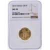 Image 1 : 2016 $10 American Gold Eagle Coin NGC Graded MS70