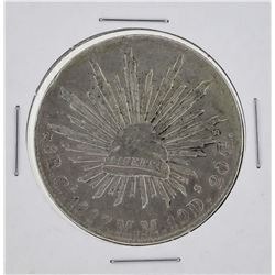 1887 MM Mexico 8 Reales Silver Coin KM 377.2