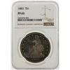 Image 1 : 1883 $1 Trade Silver Dollar Coin NGC PF63