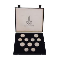 1980 Moscow Olympics (28) Coin Silver Crowns Coin Set